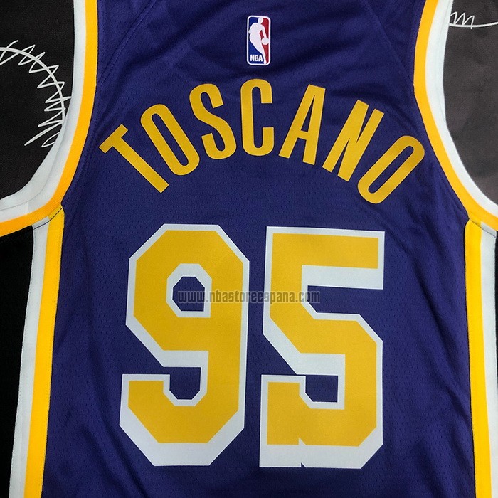 Camiseta Los Angeles Lakers Juan Toscano-Anderson NO 95 Statement 2020-21 Violeta